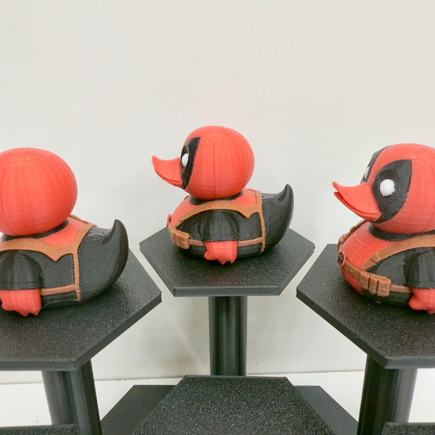 Deadpool-Inspired Jeep Dashboard Duck | Superhero Figurine | 3D Printed Collectible | Cruise & Desk Home Decor