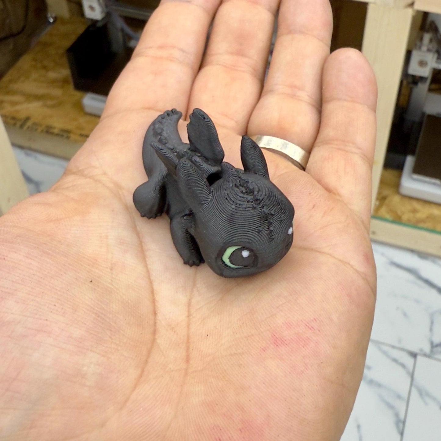 Articulated Night & Light Fury Dragons | Flexible 3D Printed Fidget & Decor