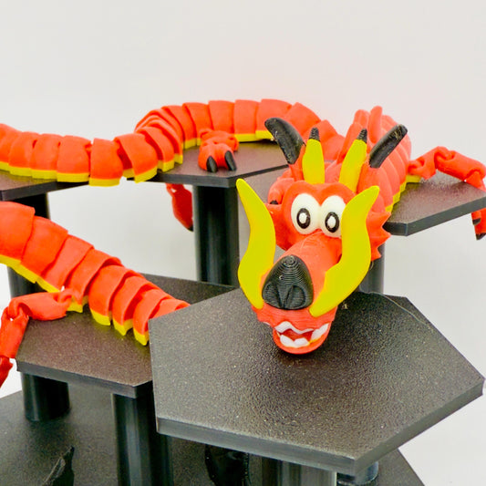 Articulated Mushu Dragon Fidget Toy: 3D Printed Desk Decor