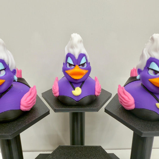 Evil Sea Witch Duck Figurine: 3D Printed Villain Decor
