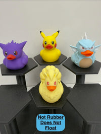 Pocket Monster Ducks | 3D Printed Jeep Duck | Pokemon Collectibles | Desk Decor | Anime Gift | Home Decor | Pika Duck Duckachu
