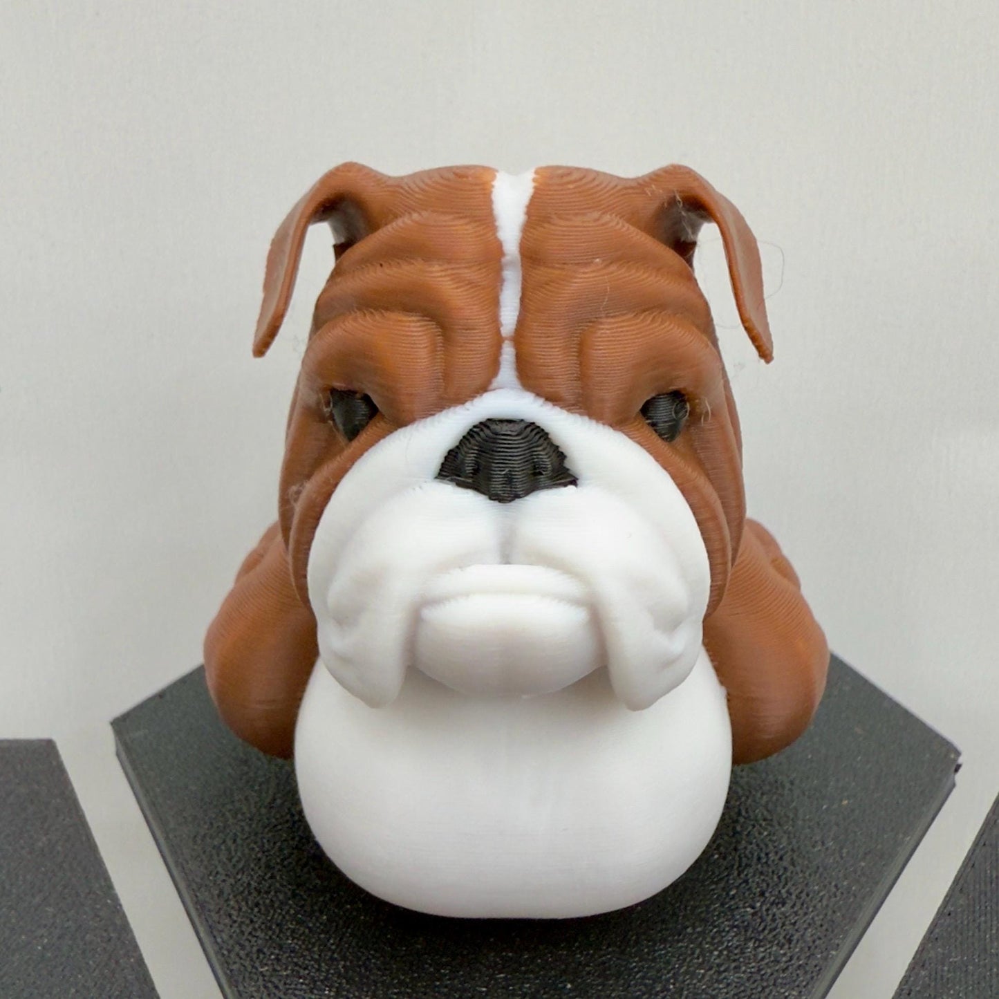 Bulldog Dog Duck | English Bulldog Desk Figure | Jeep Dashboard Duck | Cute Cruise Gift For Dog Lovers | 3D Printed Shelf Decor