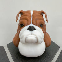 Bulldog Dog Duck | English Bulldog Desk Figure | Jeep Dashboard Duck | Cute Cruise Gift For Dog Lovers | 3D Printed Shelf Decor