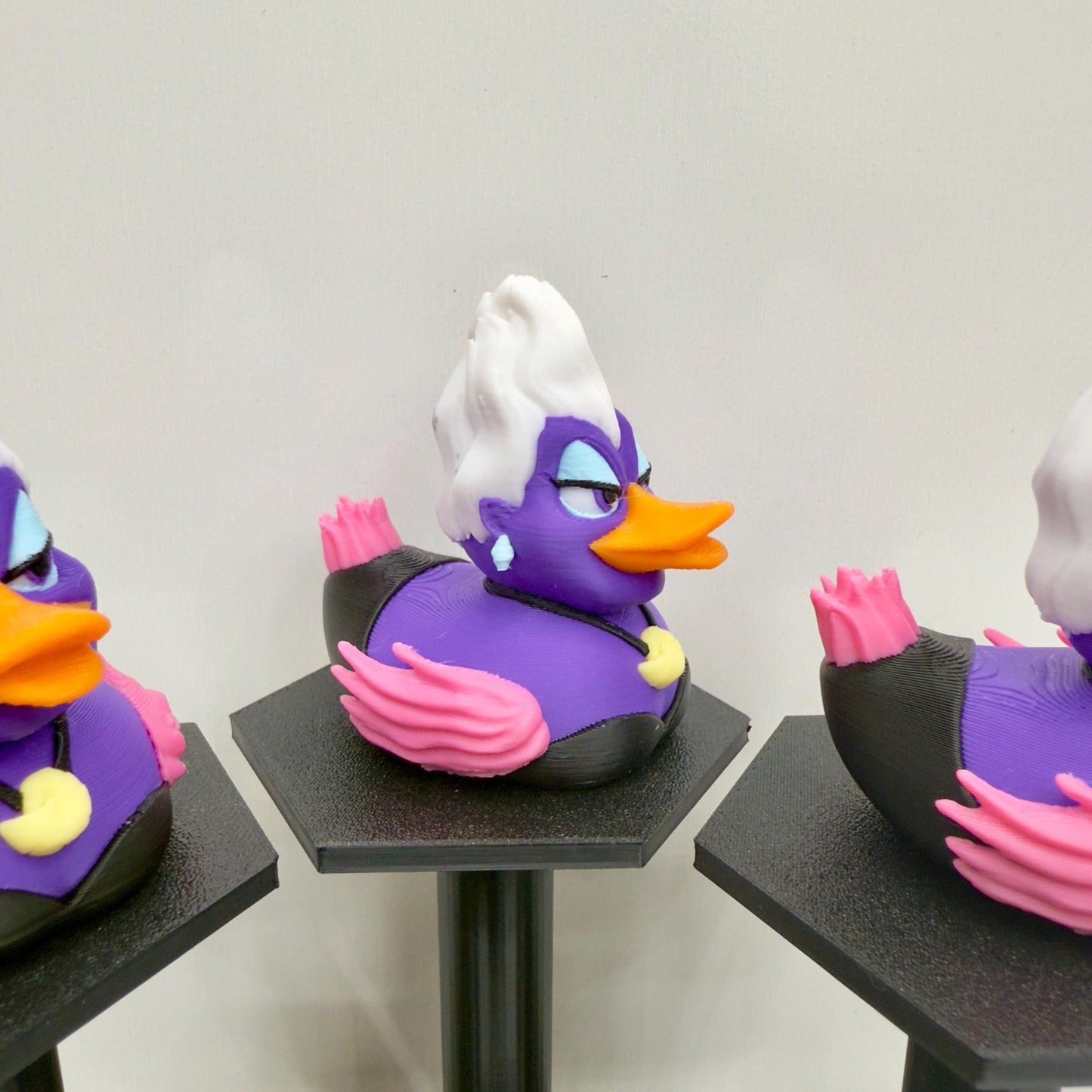 Evil Sea Witch Duck Figurine: 3D Printed Villain Decor