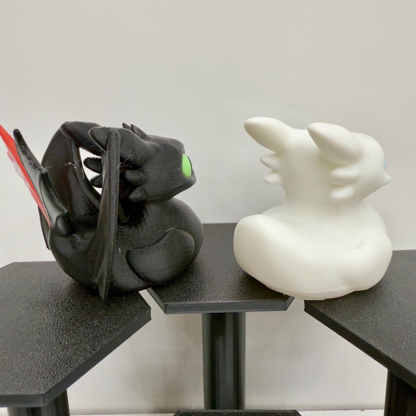 Night & Light Fury Inspired Ducks | 3D Printed Dragon Collectibles