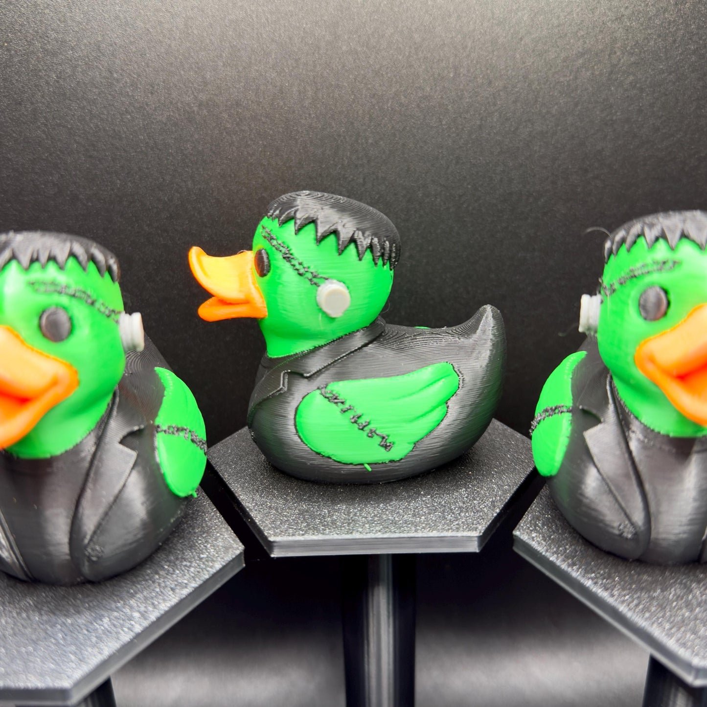 Frankenstein Duck Figurine: 3D Printed Halloween Jeep Dashboard Duck Decor