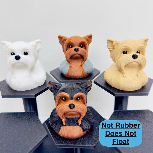 Yorkshire Terrier Duck Figurine | 3D Printed Yorkie Dog Duck In 4 Colors | Jeep Dashboard Decor | Cruise Gift | Cute Pet Lover Collectible