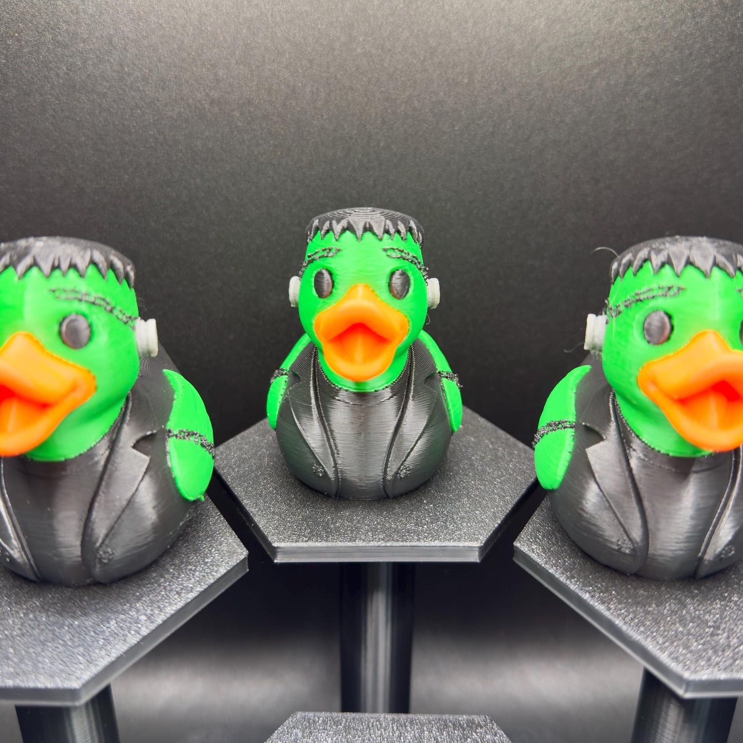 Frankenstein Duck Figurine: 3D Printed Halloween Jeep Dashboard Duck Decor