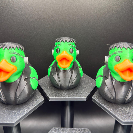 Frankenstein Duck Figurine: 3D Printed Halloween Jeep Dashboard Duck Decor