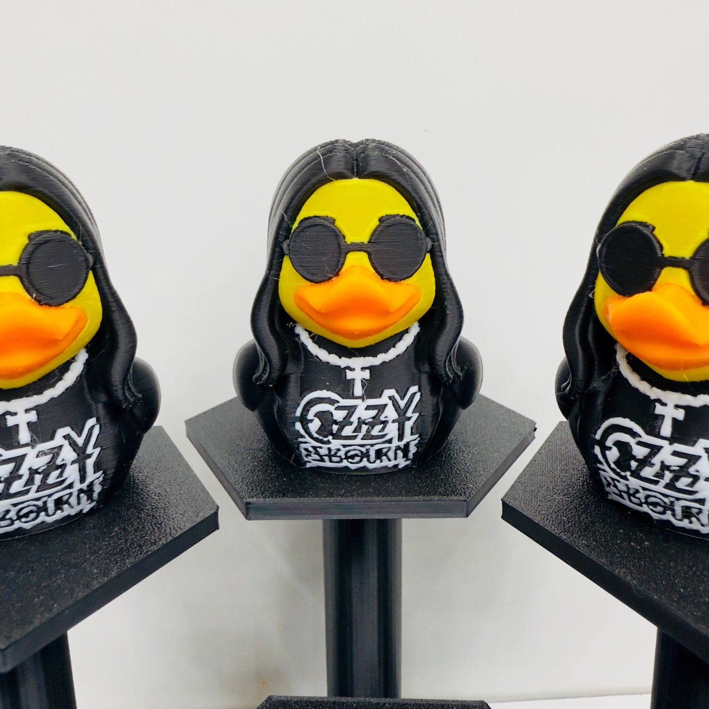 Ozzy Osbourne Prince of Darkness Rocker Duck | Heavy Metal 3D Printed Collectible