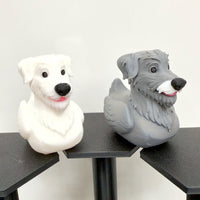 Wolfhound Dog Duck Figurine | Irish Wolfhound, Otterhound, Borzoi, Terrier Mix Gift | Jeep Dashboard Duck | 3D Printed Collectible