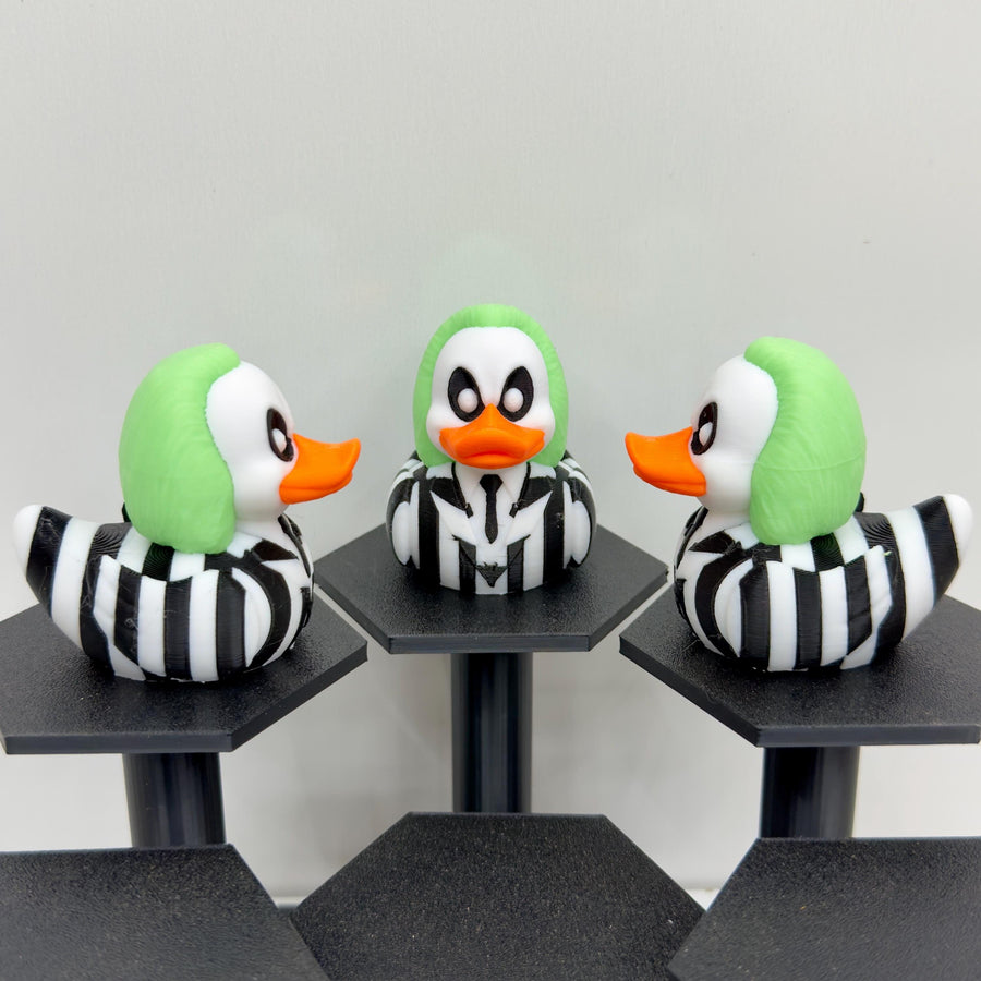 Beetlejuice duck figurine