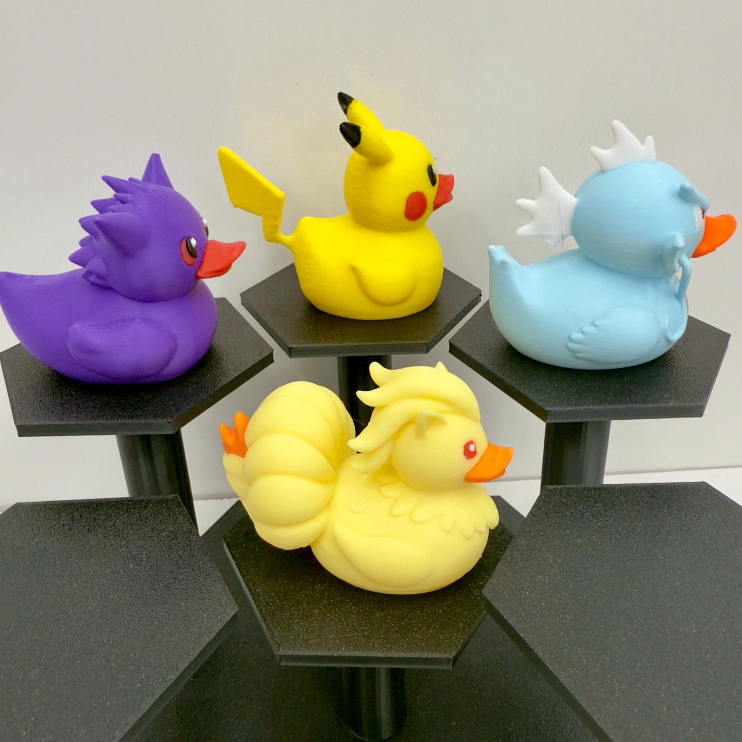 Pocket Monster Ducks | 3D Printed Jeep Duck | Pokemon Collectibles | Desk Decor | Anime Gift | Home Decor | Pika Duck Duckachu