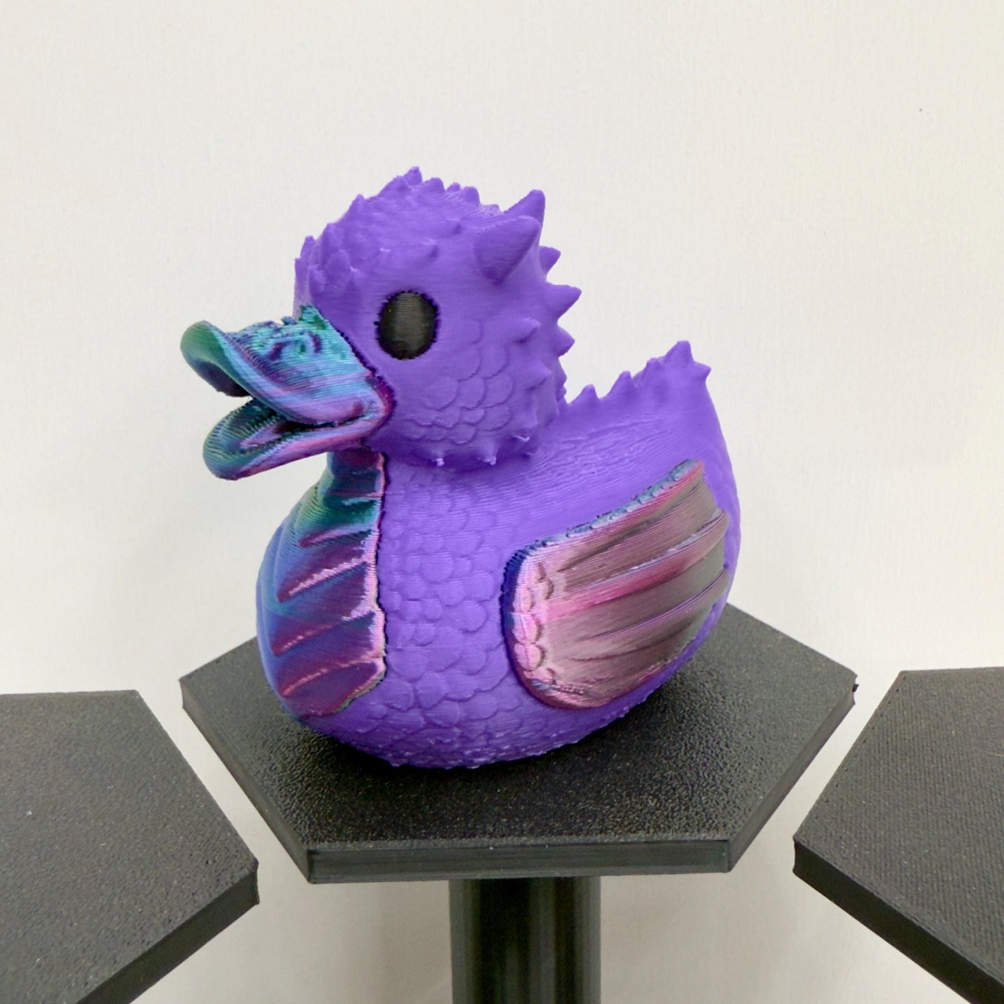 3D Printed Dragon Duck Figurine: Fantasy Jeep Dashboard Decor