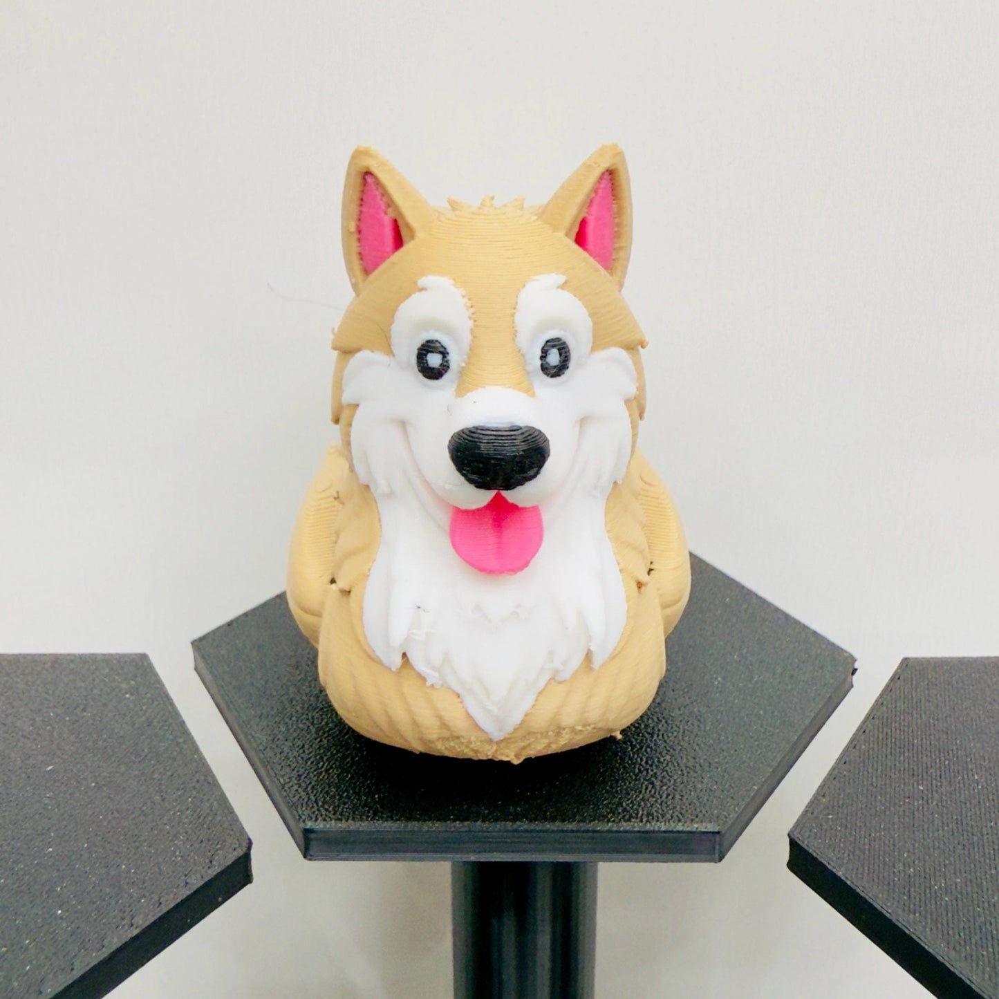 Alaskan Malamute Duck Figurine, 3D Print,  Fluffy Sled Dog Decor, Unique Pet Lover Gift, Adorable Desk Display
