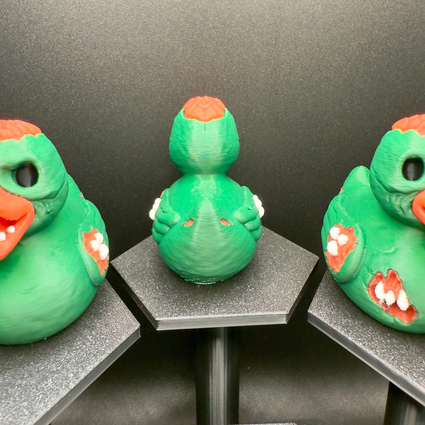 3D Printed Zombie Duck Figurine: Halloween Jeep Dashboard Duck Decor