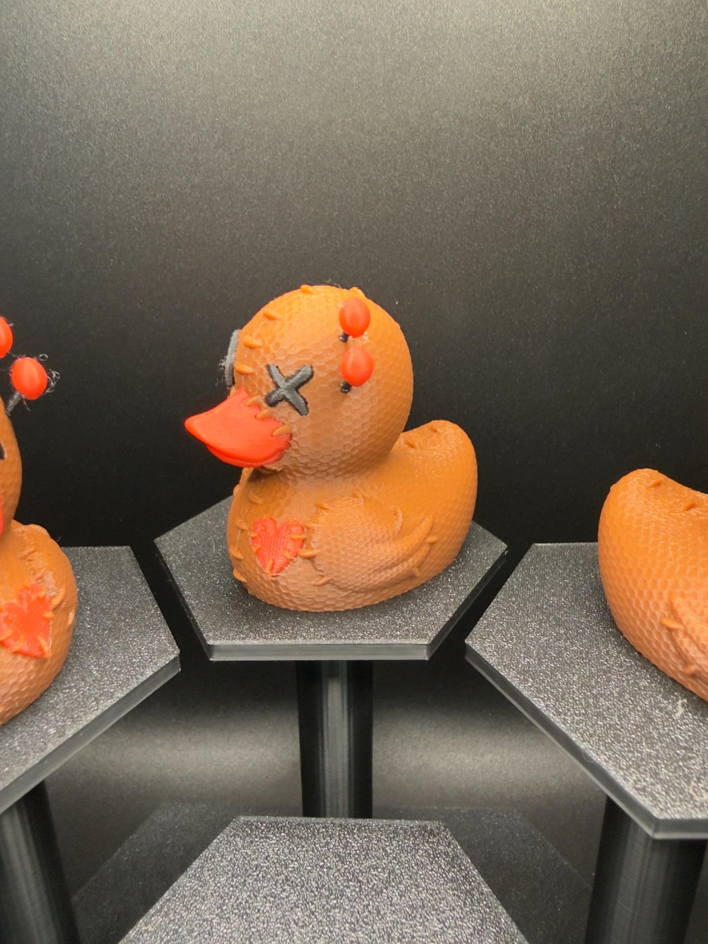 Voodoo Doll Duck Figurine | Creepy Cute Halloween Duck | Gothic Witchcraft Décor | Jeep & Desk Ornament