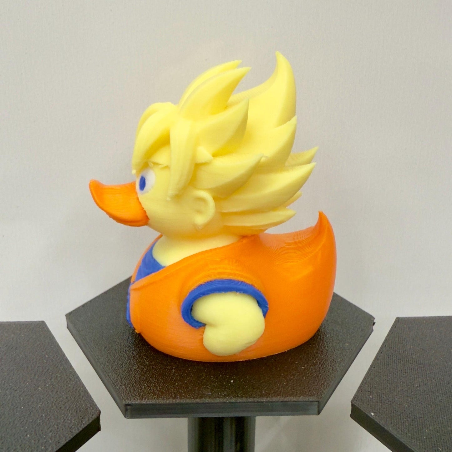 Super Saiyan Duck Figurine: DBZ Anime Collectible, Jeep Duck
