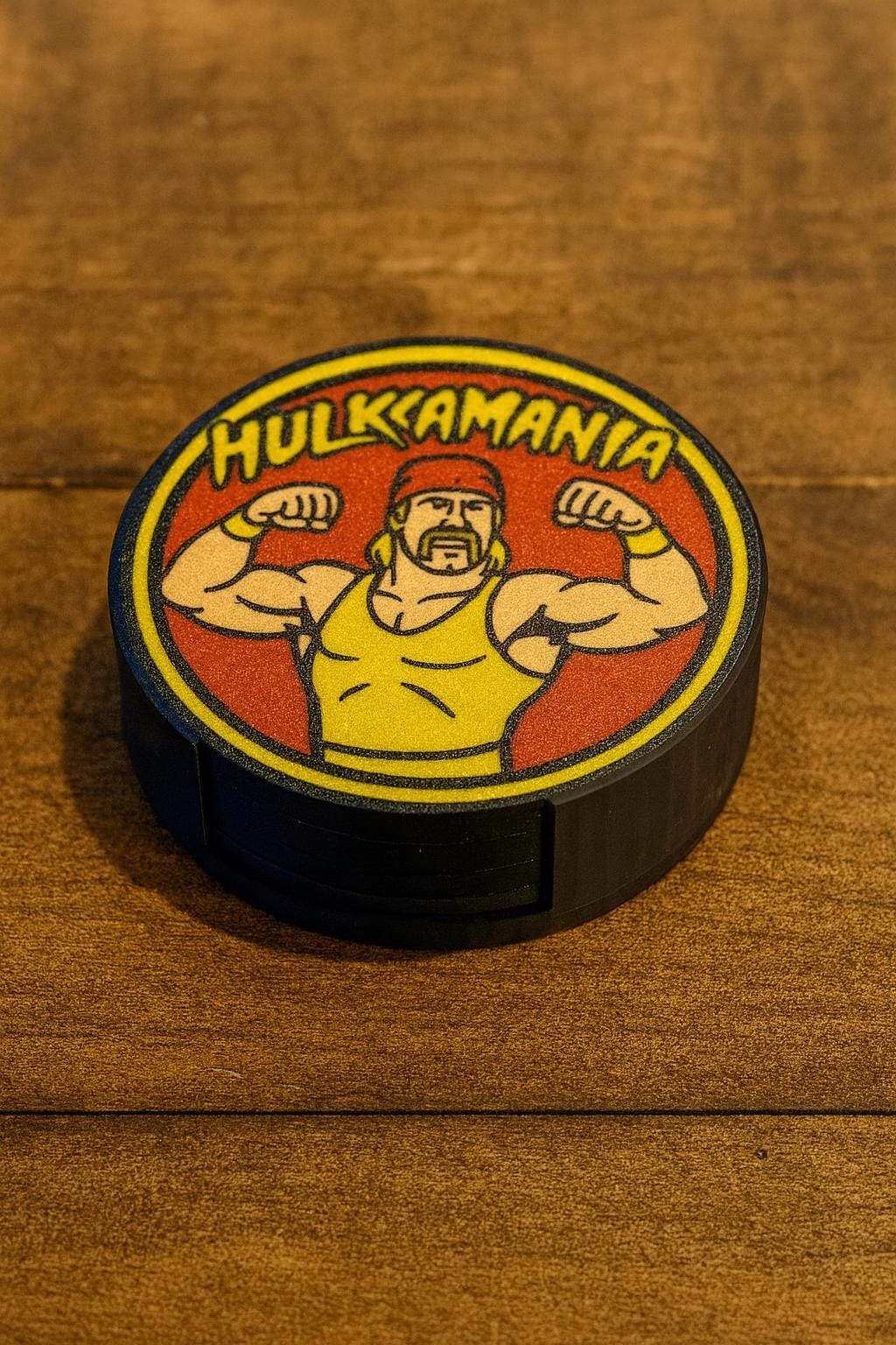 WWF Wrestler Coasters Set | Retro Wrestling Legends Drink Coasters | Hulk Hogan, Macho Man, Ultimate Warrior, Andre the Giant | 80s 90s Fan
