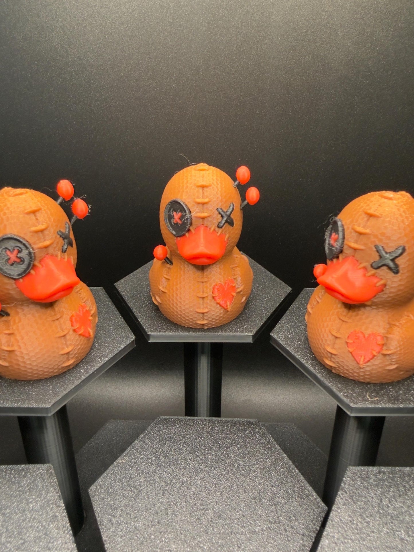 Voodoo Doll Duck Figurine | Creepy Cute Halloween Duck | Gothic Witchcraft Décor | Jeep & Desk Ornament