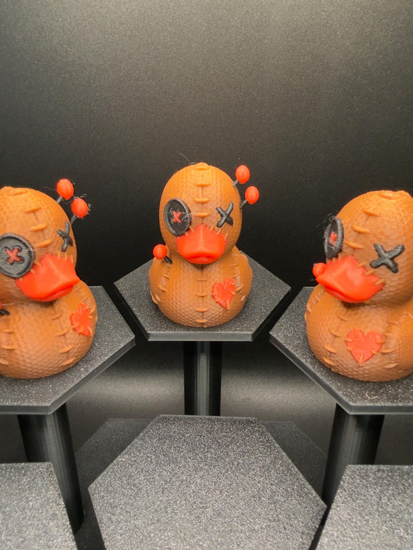 Voodoo Doll Duck Figurine | Creepy Cute Halloween Duck | Gothic Witchcraft Décor | Jeep & Desk Ornament
