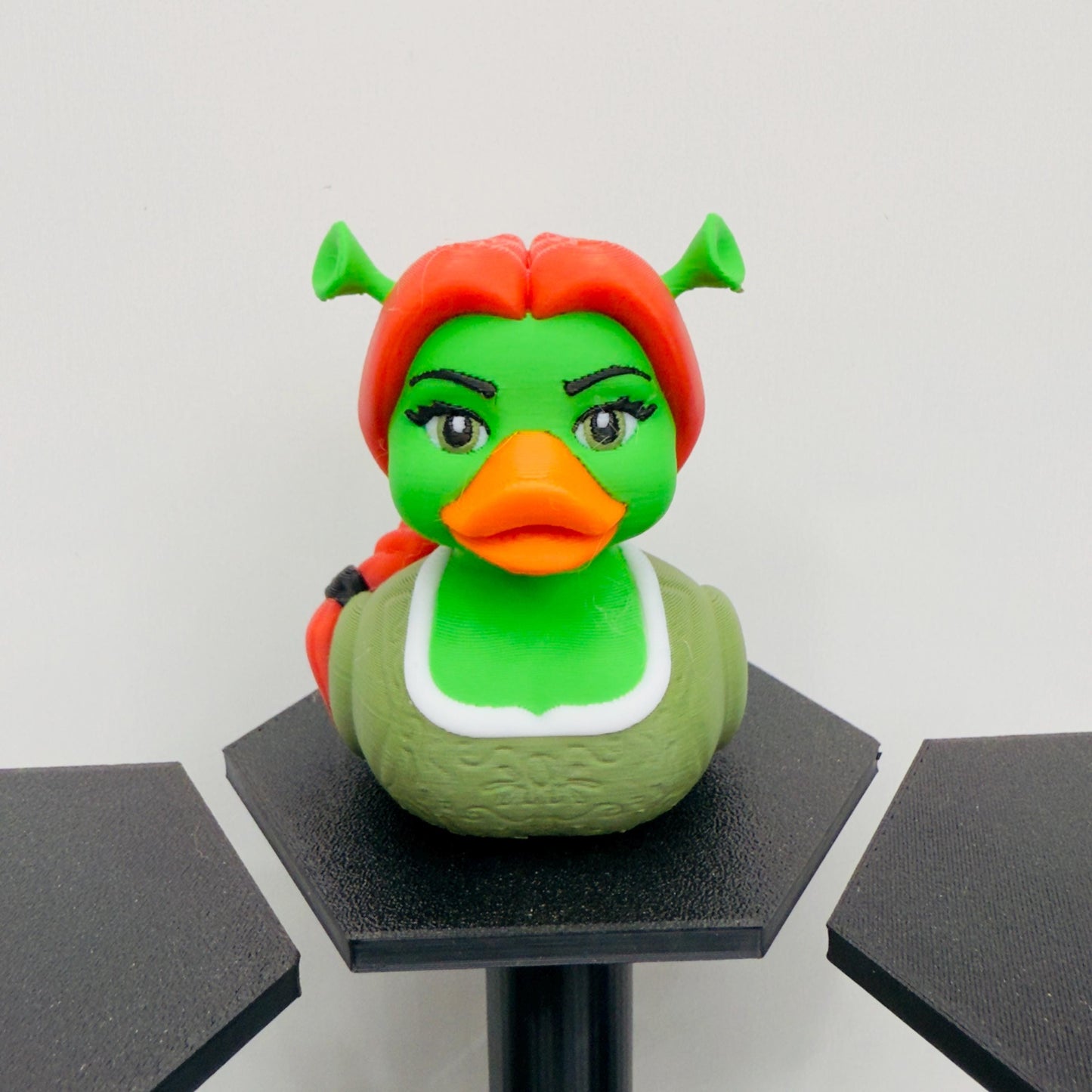 Shrek Duck Trio | Princess Fiona, Donkey & Shrek Inspired Ducks | Jeep Duck and Desk Decor | 3D Printed Fan Collectibles