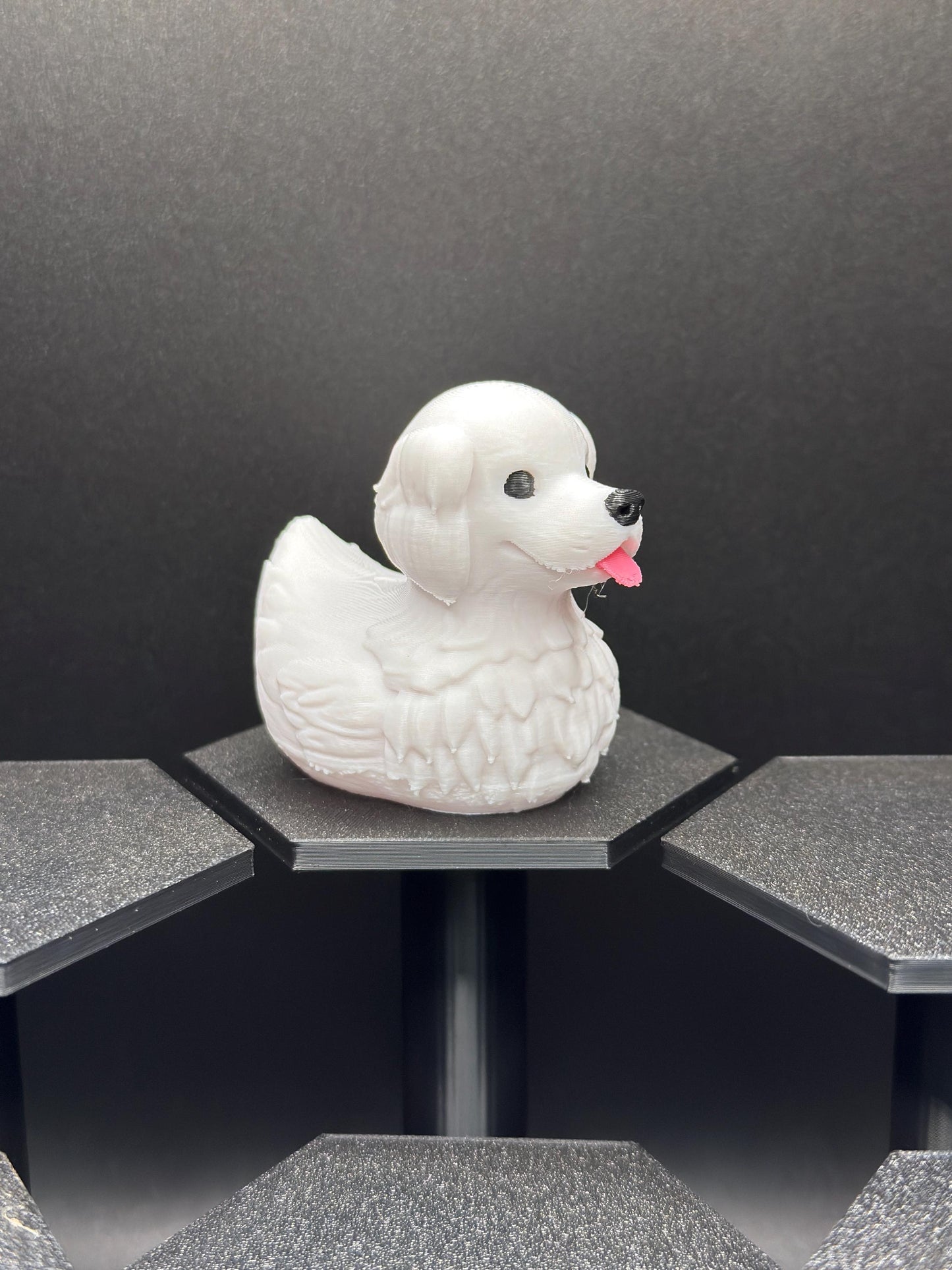 Golden Retriever Dog Duck Figurine | White English Cream, Black, Red, or Golden Retriever Duck | Jeep Duck, Cruise Gift, Pet Lover Decor