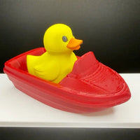 Speedboat cruiser duck side view