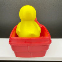 3D printed duck in a boat desk decor