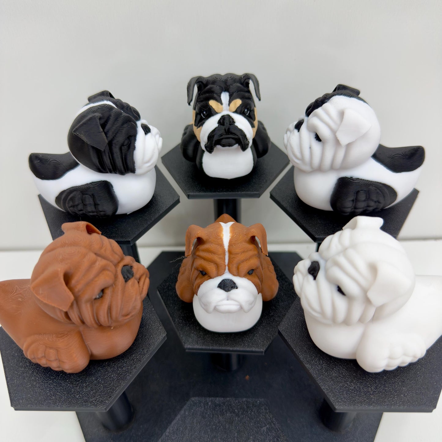 Bulldog Dog Duck | English Bulldog Desk Figure | Jeep Dashboard Duck | Cute Cruise Gift For Dog Lovers | 3D Printed Shelf Decor