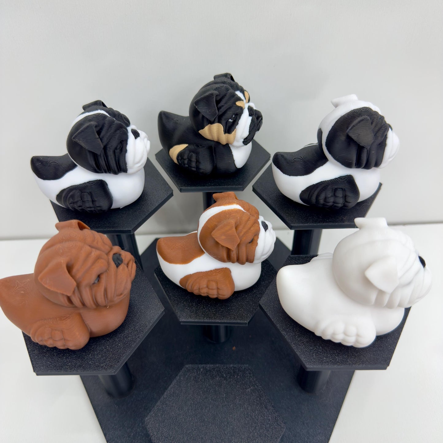 Bulldog Dog Duck | English Bulldog Desk Figure | Jeep Dashboard Duck | Cute Cruise Gift For Dog Lovers | 3D Printed Shelf Decor