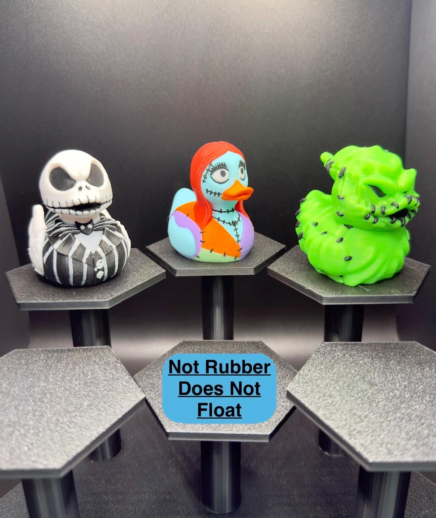 Nightmare Before Christmas Duck | Jack Skellington, Oogie Boogie, Sally, Glow in the Dark | Jeep Dashboard Duck | Spooky Halloween Decor