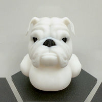 Bulldog Dog Duck | English Bulldog Desk Figure | Jeep Dashboard Duck | Cute Cruise Gift For Dog Lovers | 3D Printed Shelf Decor