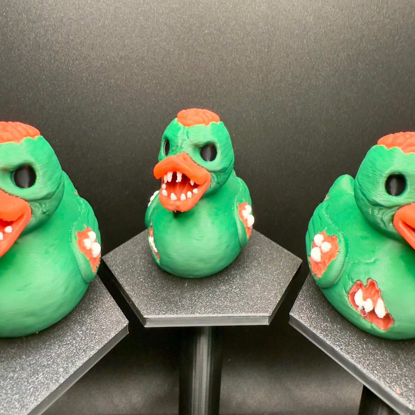 3D Printed Zombie Duck Figurine: Halloween Jeep Dashboard Duck Decor