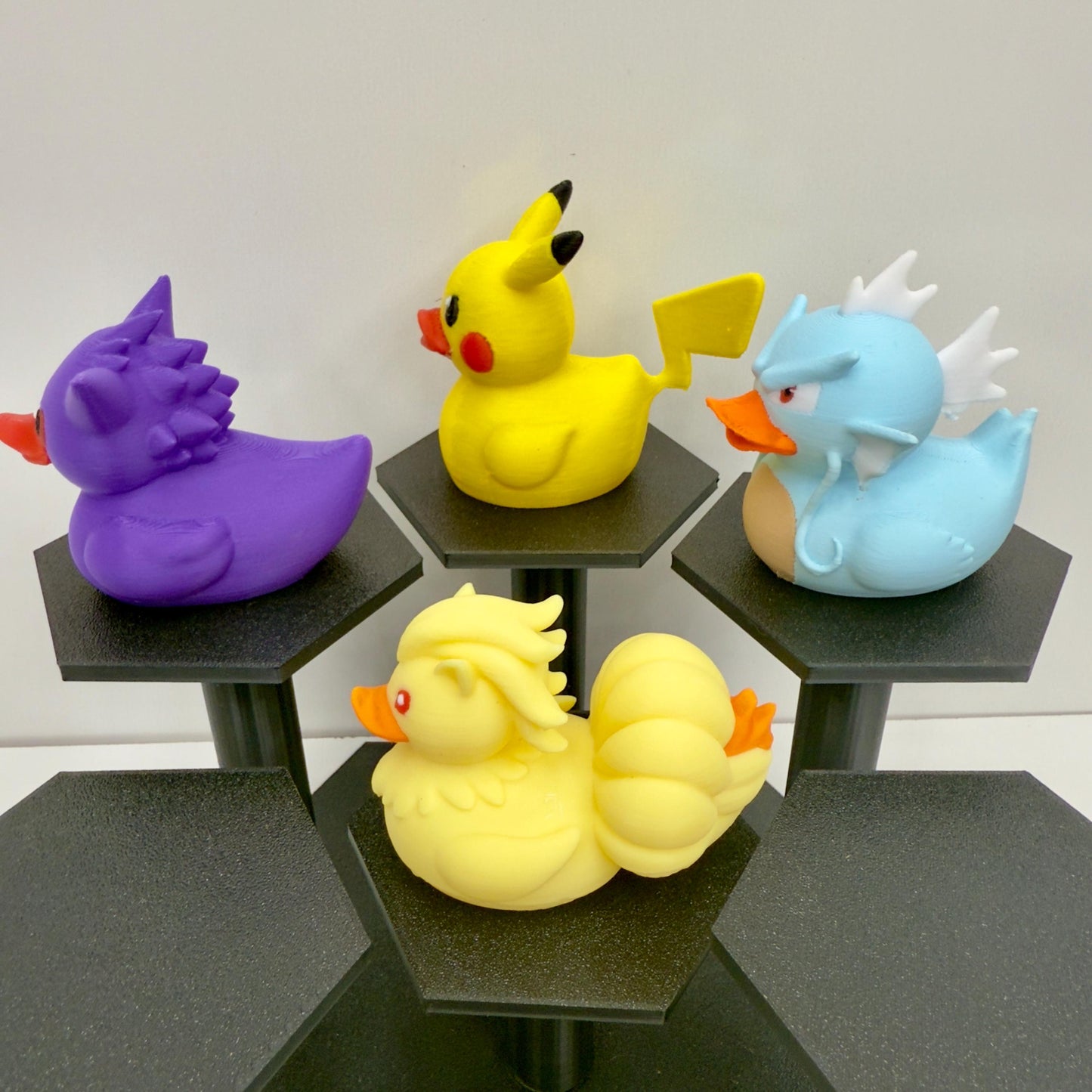 Pocket Monster Ducks | 3D Printed Jeep Duck | Pokemon Collectibles | Desk Decor | Anime Gift | Home Decor | Pika Duck Duckachu