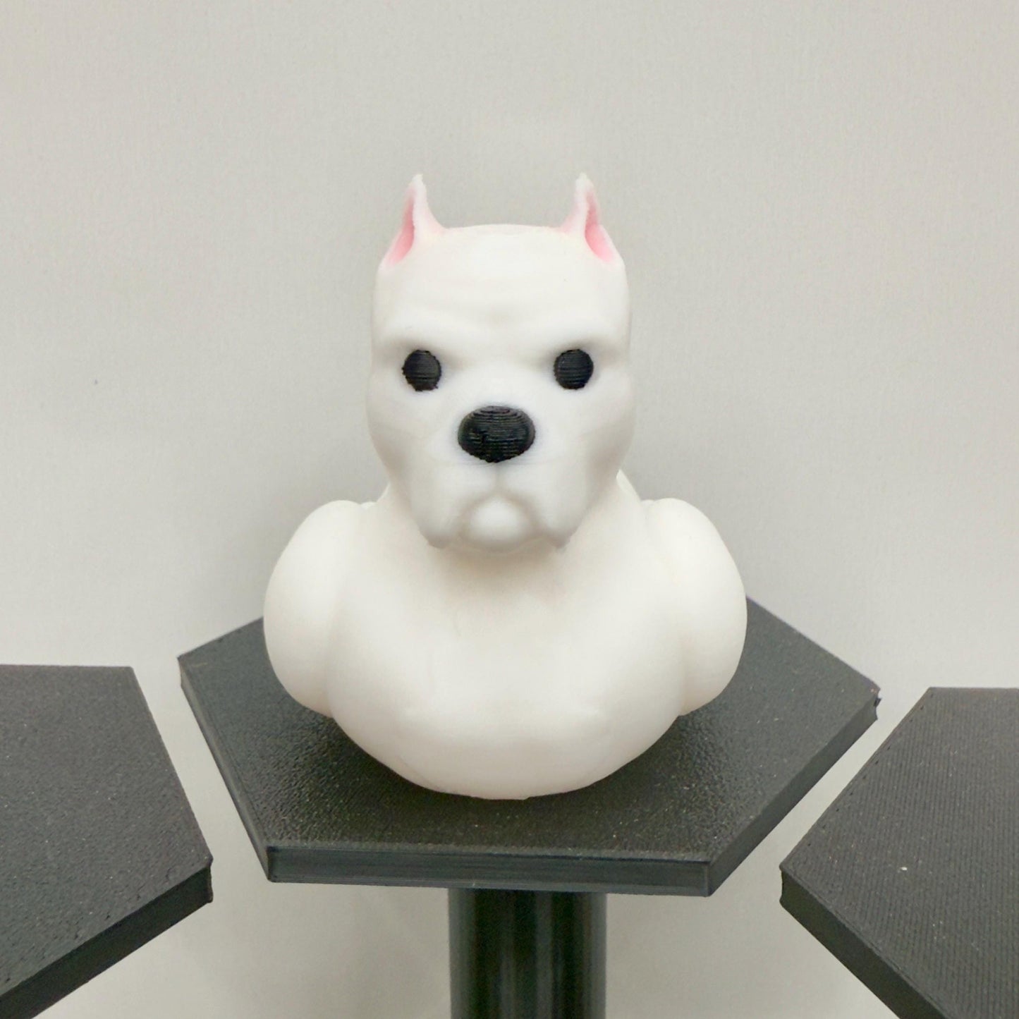 Pitbull Dog Duck | 3D Printed Pitbull Figure in White, Gray, or Brown | Jeep Dashboard Duck | Desk, Home, Cruise Decor | Unique Pet Gift