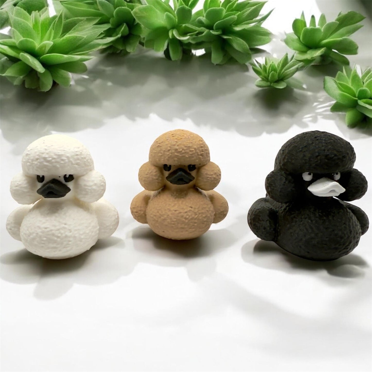 Poodle Dog Duck | White, Black, or Tan | Jeep Duck | Cruise & Desk Decor | 3D Printed | Fun Office Dog Gift