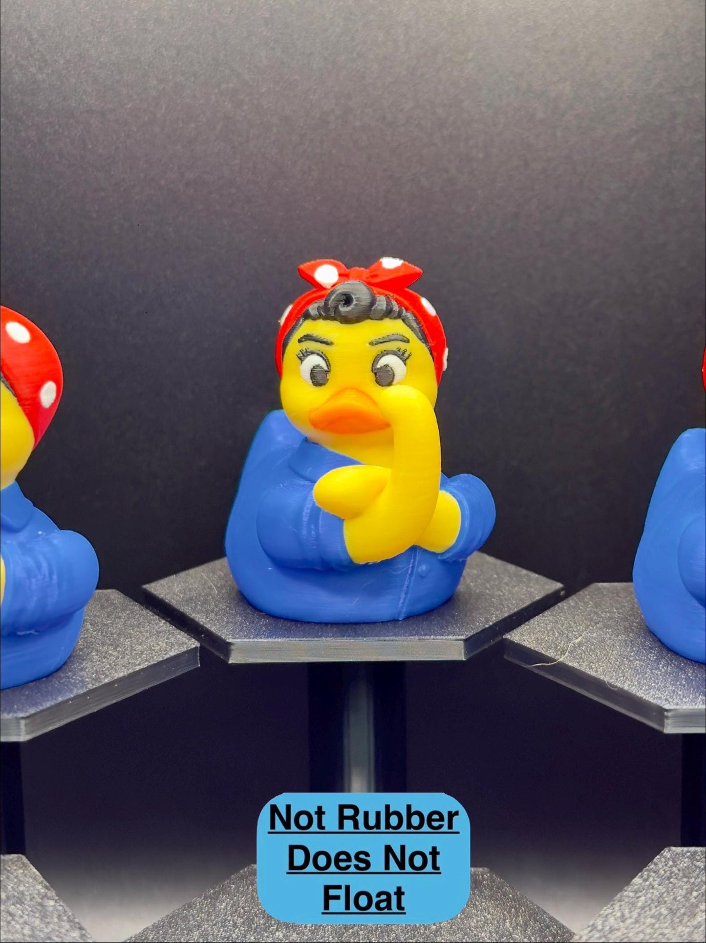 Rosie the Riveter Duck | Empowering 3D Printed Gift & Decor