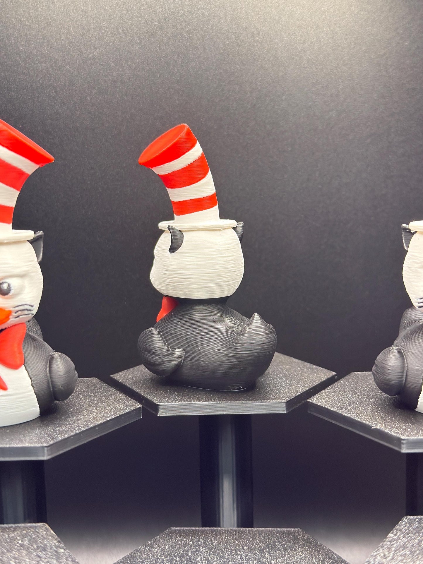 Cat in the Hat Duck Figurine | 3D Printed Jeep Dashboard Duck | Dr. Seuss Inspired Collectible | Funny Gift, Reading Lover Decor