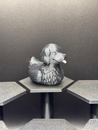 Golden Retriever Dog Duck Figurine | White English Cream, Black, Red, or Golden Retriever Duck | Jeep Duck, Cruise Gift, Pet Lover Decor