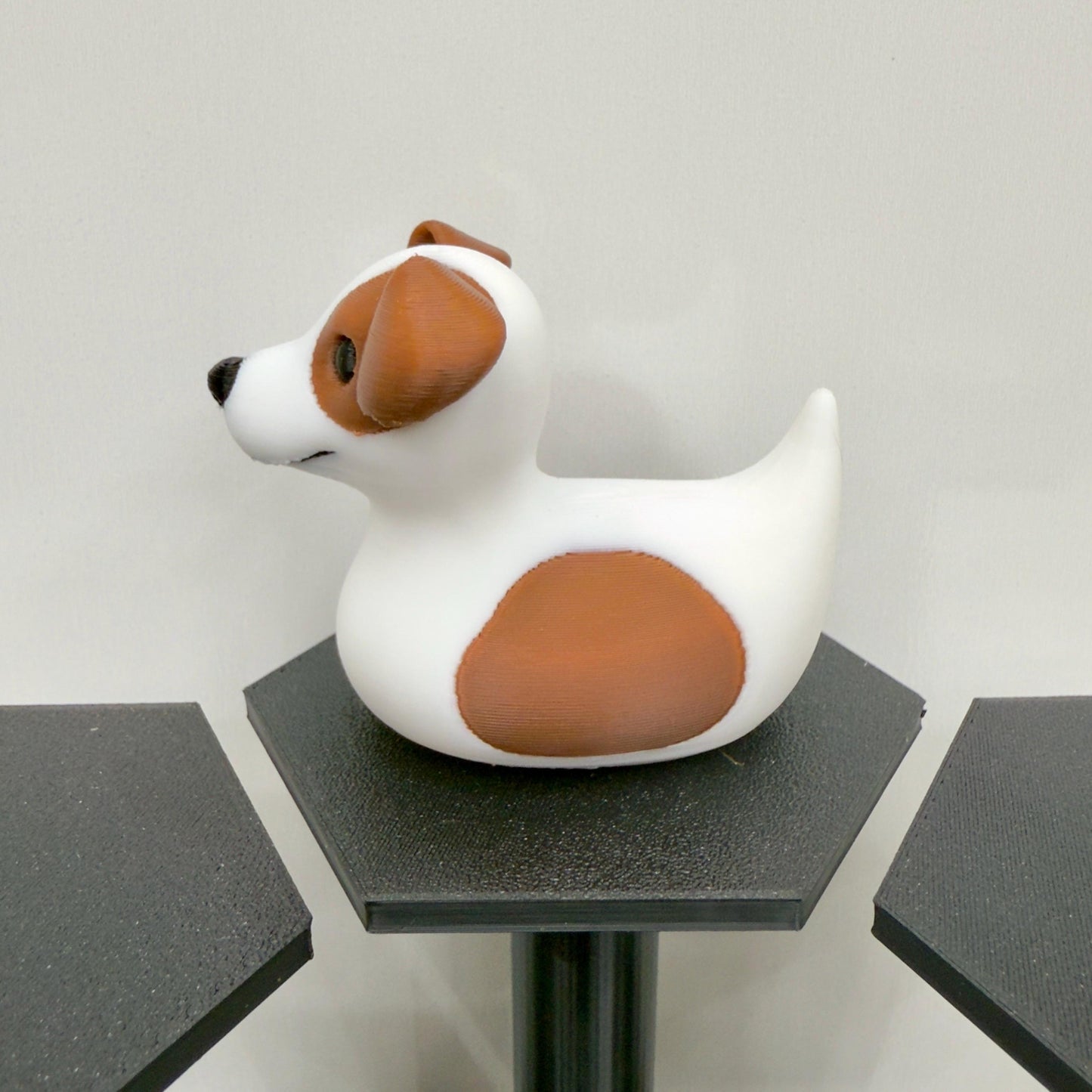 Jack Russell Terrier Duck Figurine – 3D Printed Dashboard Duck for Jeep Lovers & Dog Fans