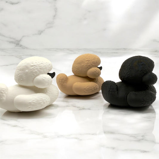 Poodle Dog Duck | White, Black, or Tan | Jeep Duck | Cruise & Desk Decor | 3D Printed | Fun Office Dog Gift