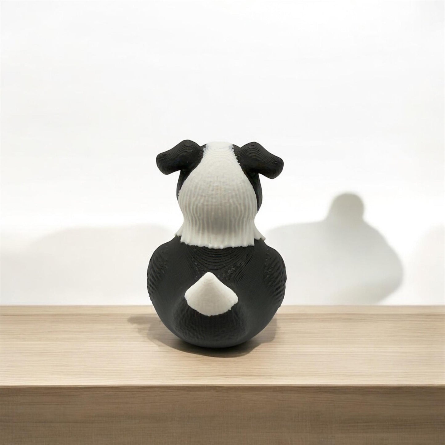 Border Collie Dog Duck – 3D Printed Jeep Duck Figurine for Dog Lovers & Dashboard Display