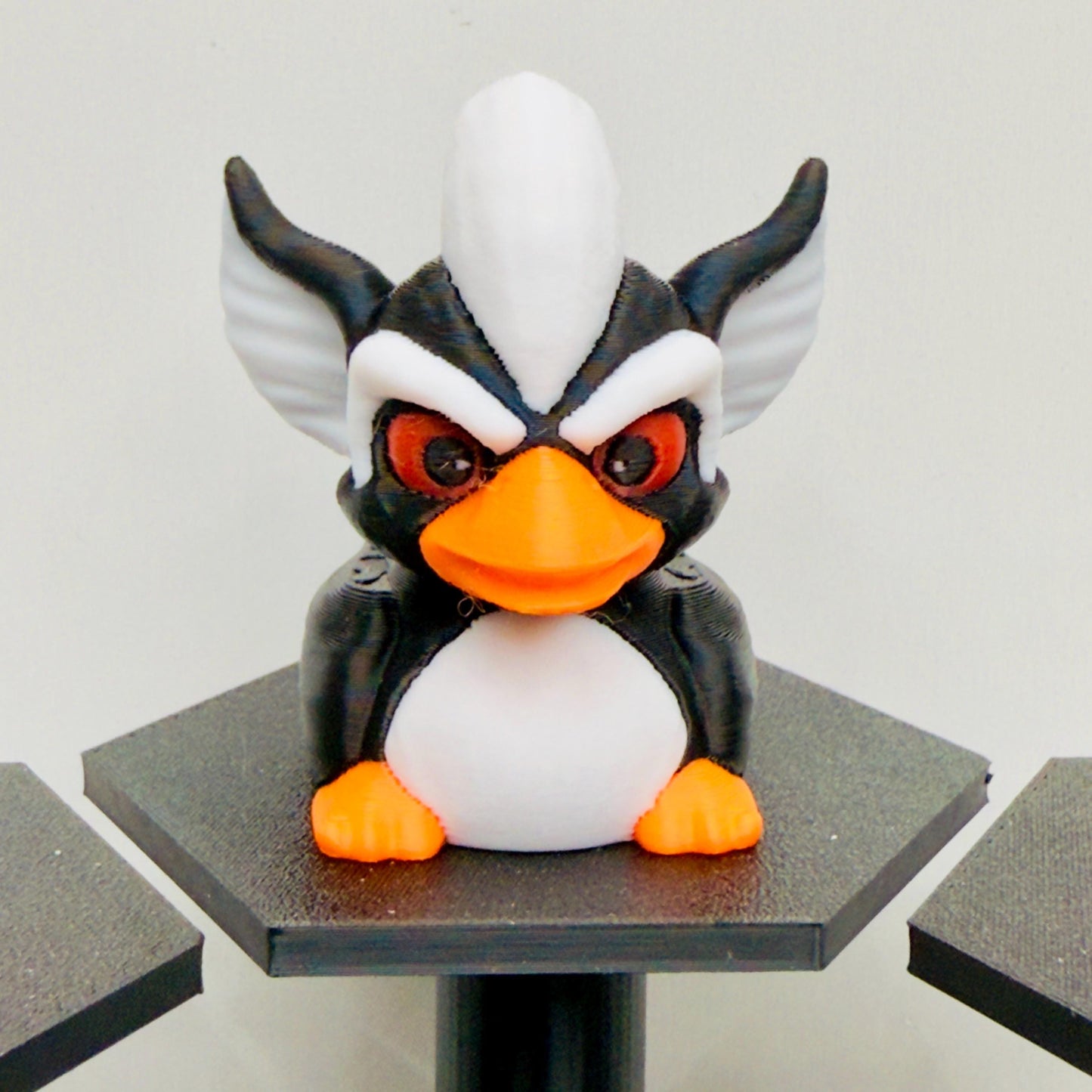 Gizmo and Stripe Gremlin Ducks, Movie Fan Art Ducks, 3D Printed Jeep Dashboard Decor, Gremlins Cruise Gift, Collectible Memorabilia