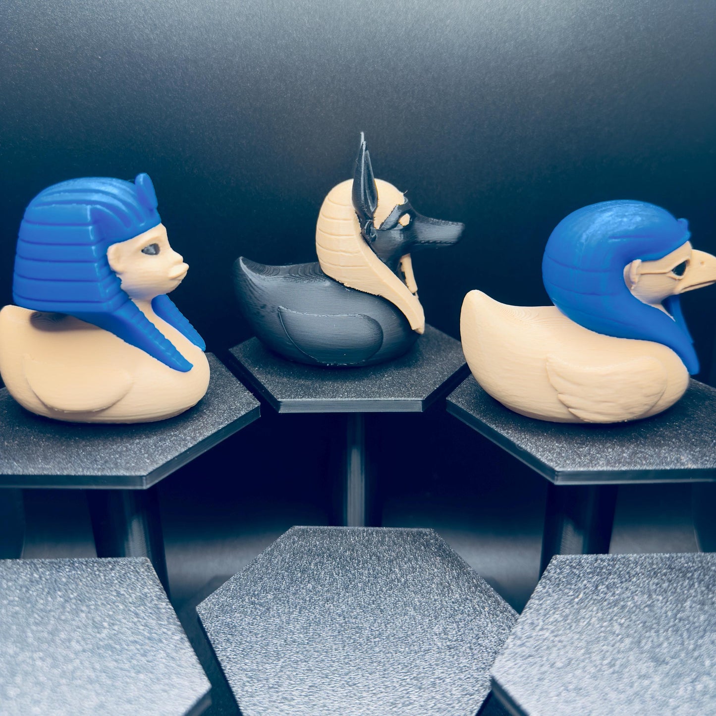 Egyptian God Duck Set | Ra, Anubis, Sphinx Ducks | Jeep Duck | Cruise & Desk Decor | Mythology Gift | 3D Print