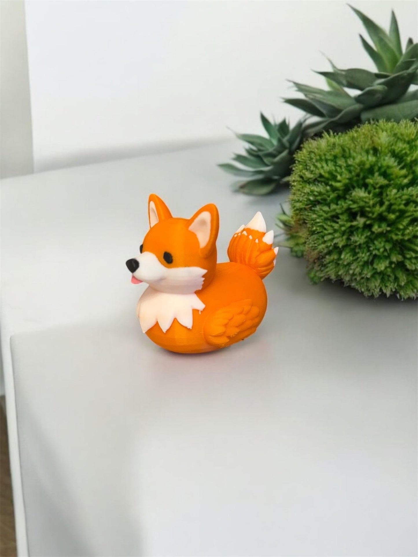 Corgi Dog Duck | Tan or Orange | Jeep Duck | Cruise & Desk Home Decor | Pet Gift | 3D Print