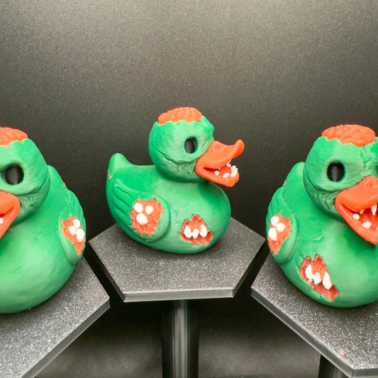 3D Printed Zombie Duck Figurine: Halloween Jeep Dashboard Duck Decor