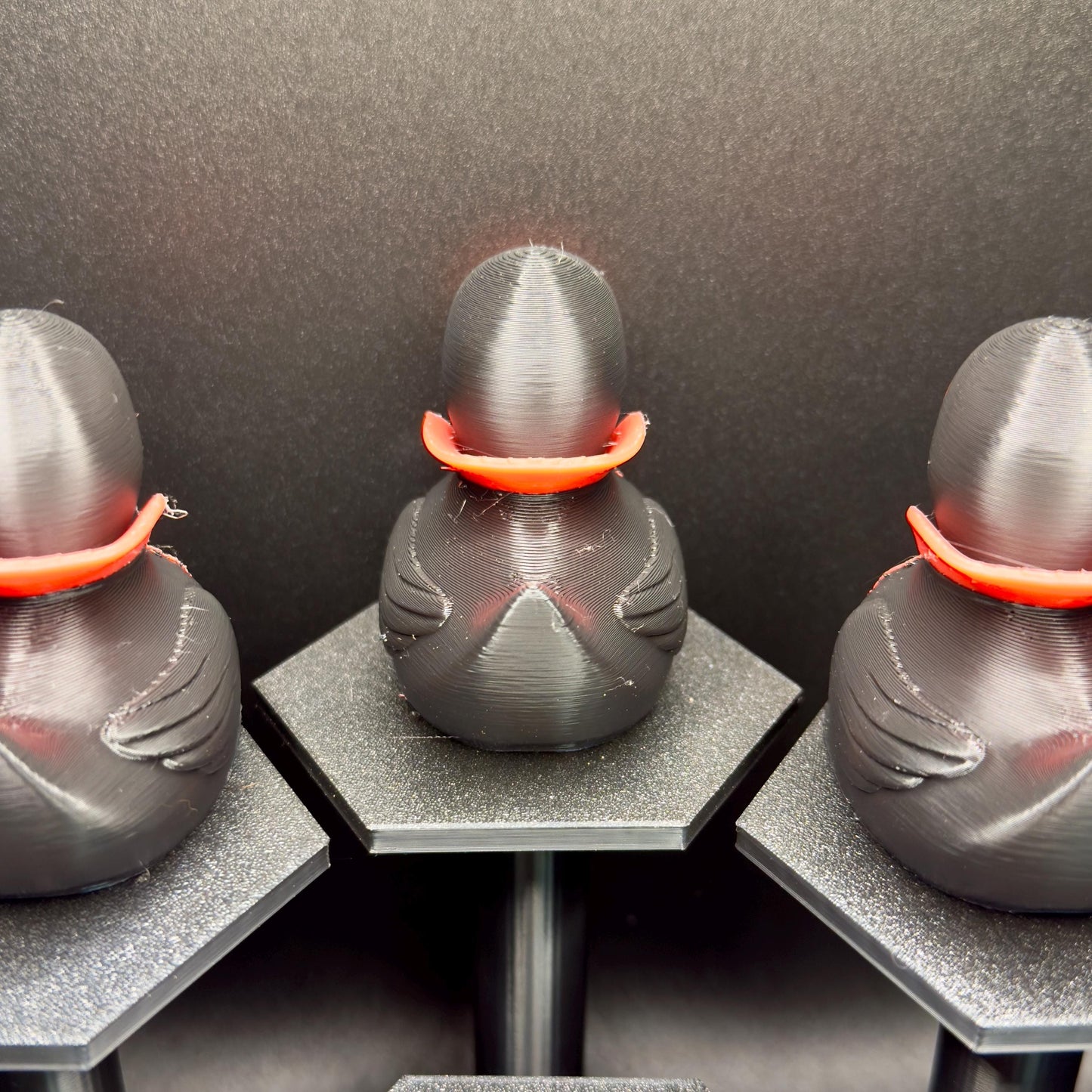 Vampire Duck Figurine | 3D Printed Halloween Decor | Gothic Jeep Dashboard Duck | Spooky Collectible Gift