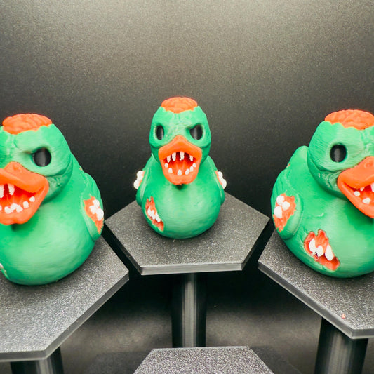 3D Printed Zombie Duck Figurine: Halloween Jeep Dashboard Duck Decor