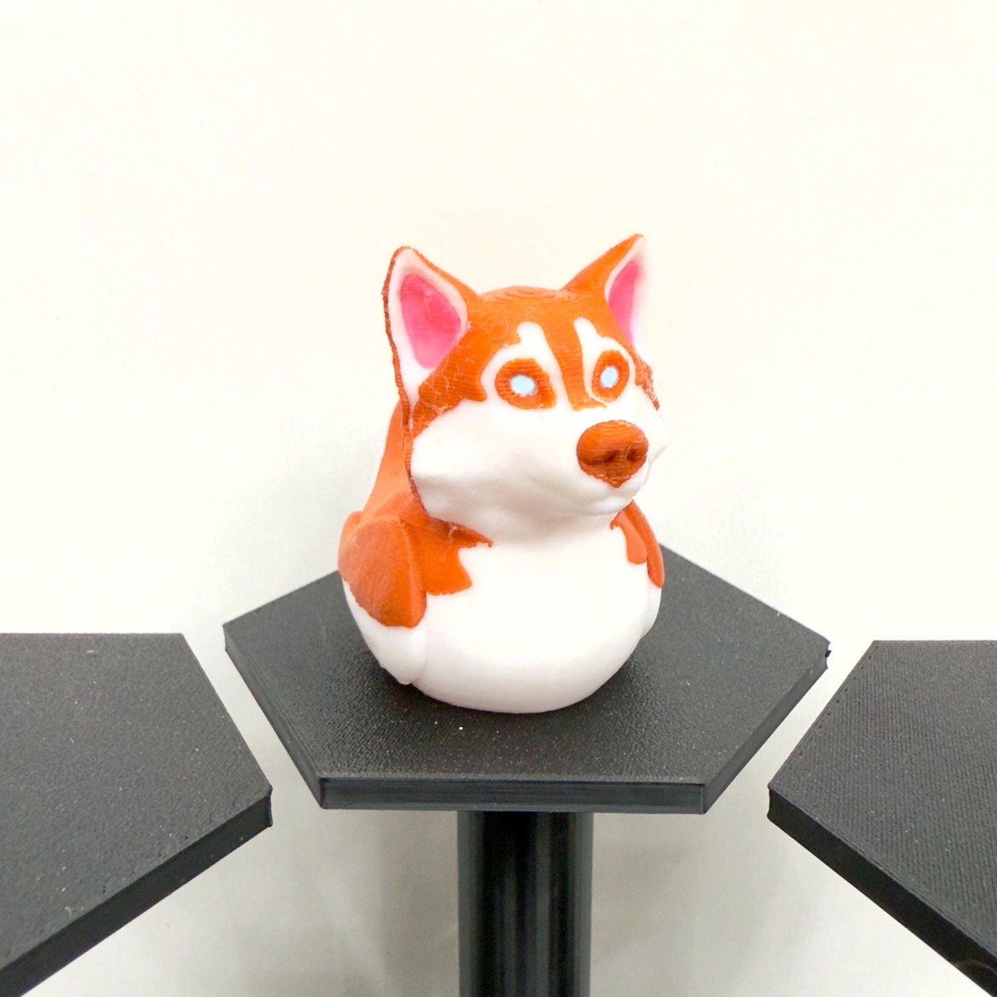 Husky Dog Duck | Gray, Black, or Red With Blue or Brown Eyes | 3D Printed Jeep Dashboard Decor | Cruise Cabin Gift For Dog Lovers